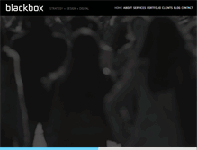Tablet Screenshot of blackboxdesign.com.au